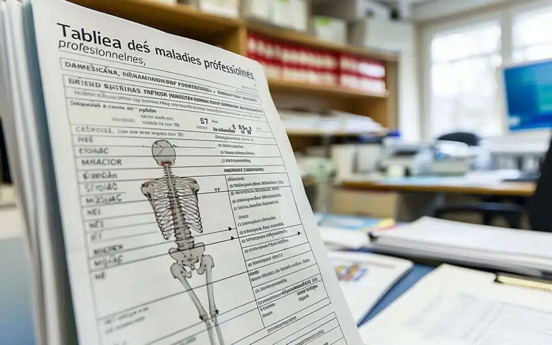 Le tableau 57 des maladies professionnelles : pathologies du dos reconnues et indemnisées